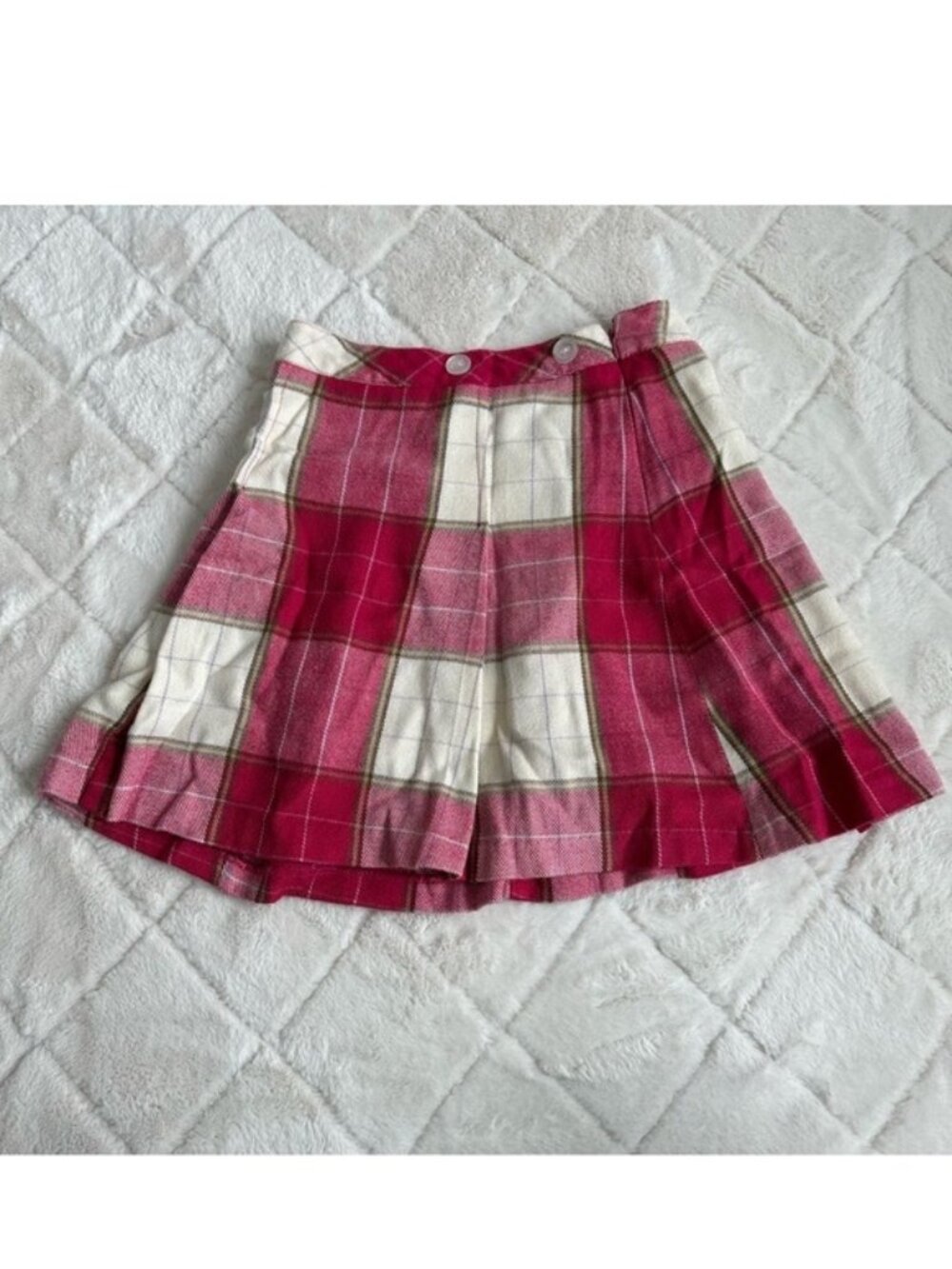 American Girl | Pink Plaid Pleated Skirt | Size 12